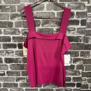 NWT Exclusively Misook blouse pink 100% acrylic